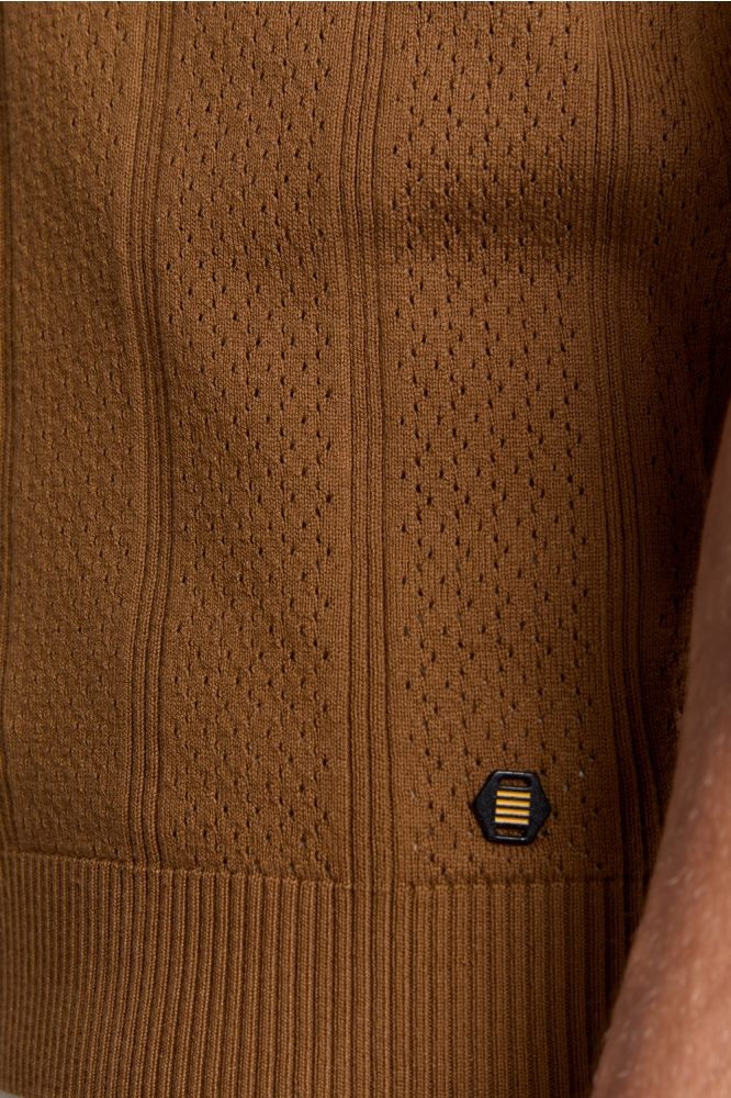 POLO MET KORTE MOUWEN 28240450 140 CAMEL